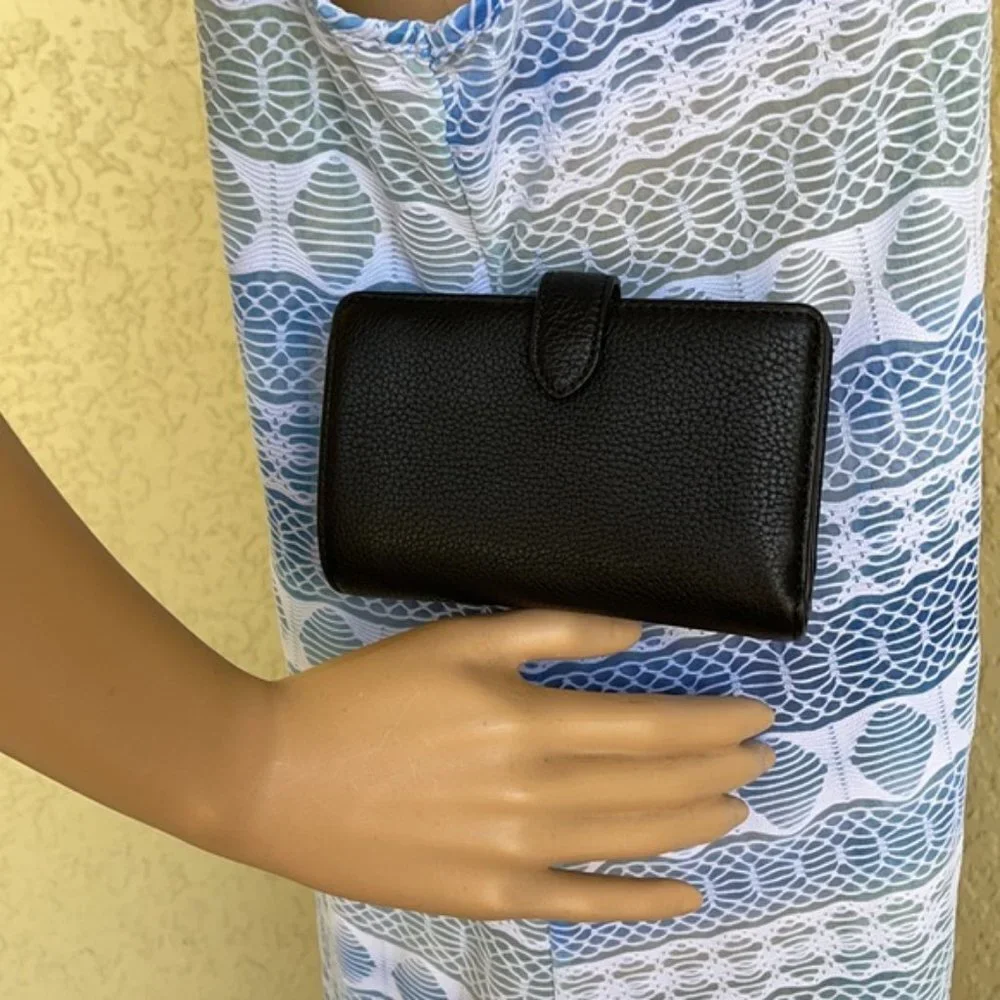 Kate Spade Leila Medium Compact Bifold Wallet Black
